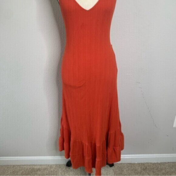 Free People Into You Orange Midi/Maxi Dress - Picture 9 of 14